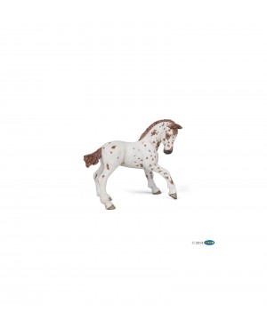 Poulain appaloosa brun Papo
