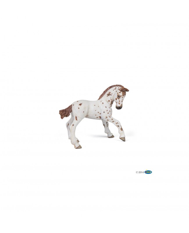 Poulain appaloosa brun Papo