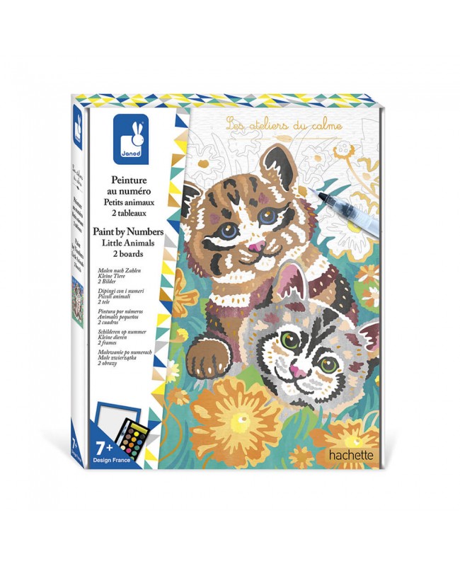 KIT CRÉATIF - PEINTURE PAR NUMÉRO PETITS ANIMAUX