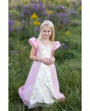 Robe-Parisienne-Rose-et-blanche-taille-US-7-8-ans-Great-Pretenders