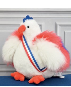 Peluche poule blanche - 20...