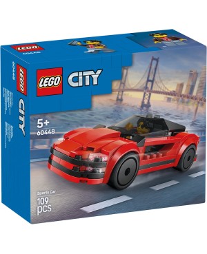 LA VOITURE DE SPORT ROUGE CITY