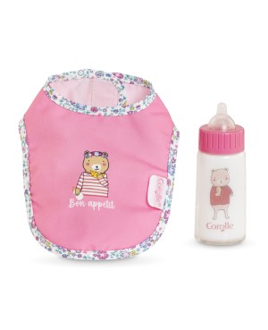 Bavoir Rose et Biberon...