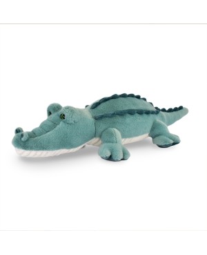 Crocodile peluche allongé...