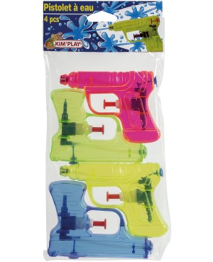 4 PISTOLETS A EAU 1 JET 12CM