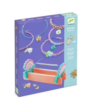 Bracelets macramé bleus