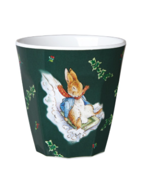 GOBELET PIERRE LAPIN LUGE NOËL