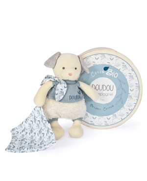 Chien peluche beige avec...