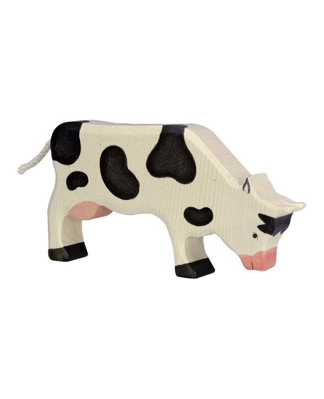 Holztiger-Vache-broutant,-noire-Holztiger