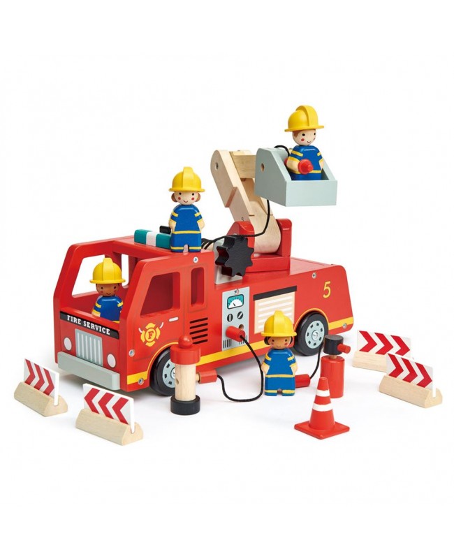 Camion de pompier Tender Leaf Toys