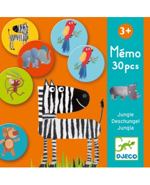 Mémo jungle 30 pièces Djeco